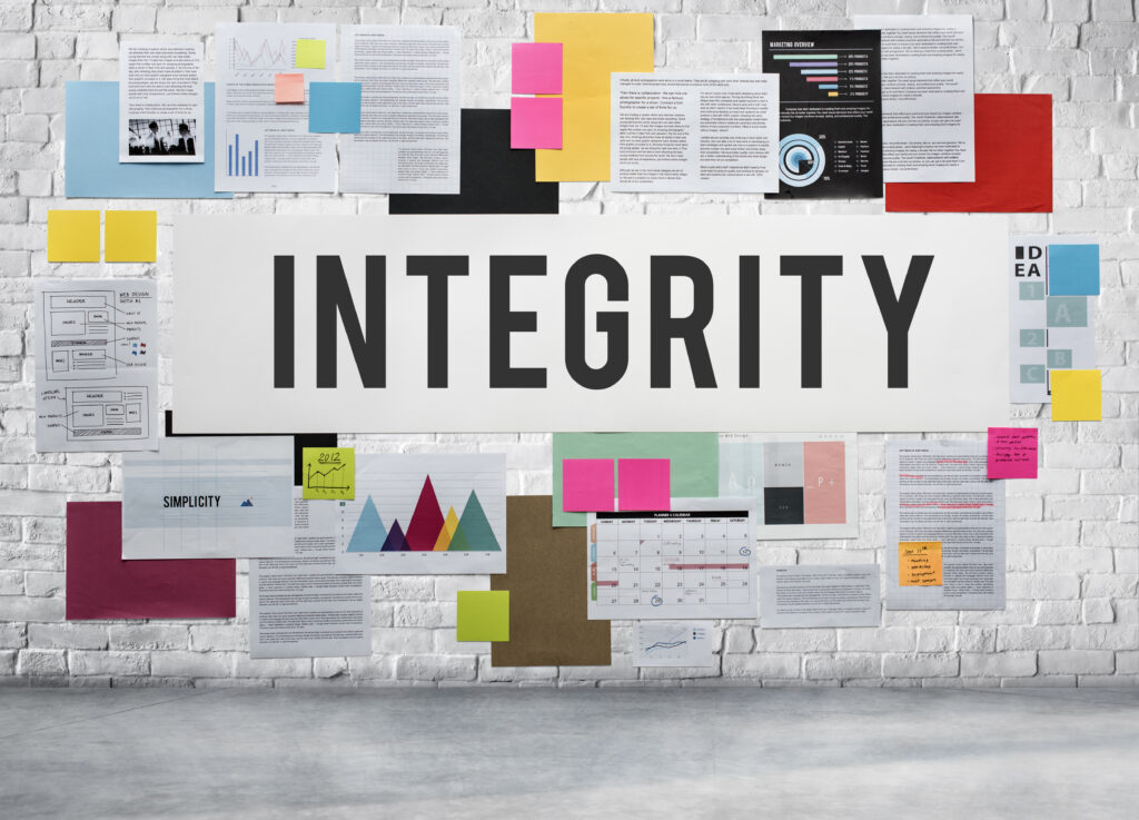 Integrity is a core business value that leads to financial success