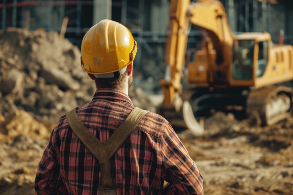 man working in the construction industry