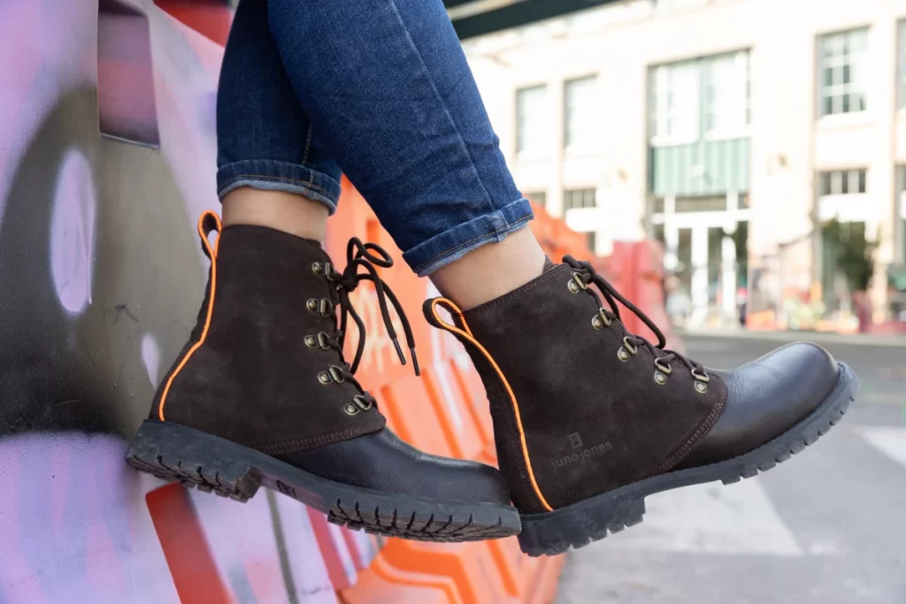 Juno Jones work boots help women in construction feel confident and comfortable